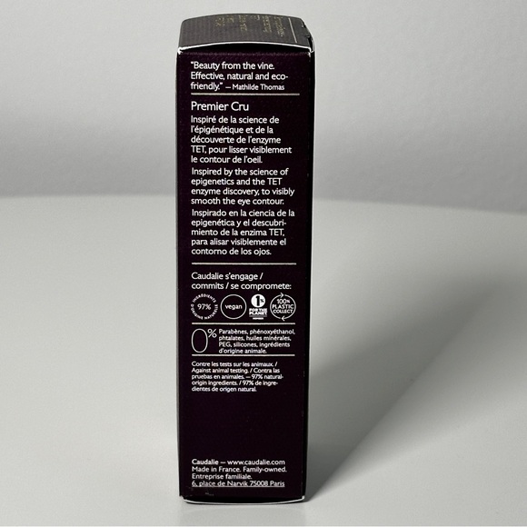 *CAUDALIE Premier Cru Anti-Aging Eye Cream for Fine Lines and Wrinkles - Picture 6 of 8